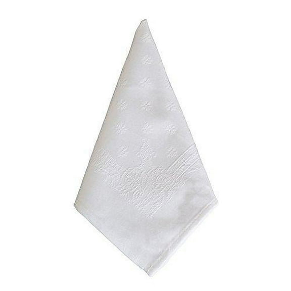 Fennco Styles Elegant Jacquard Tablecloth. 72 Inch Square. One Piece