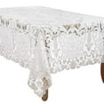 thumbnail image 1 of Fennco Styles Elegant Lace Floral Design Tablecloth 67 x 155 Inch - White Table Cover for Everyday Use, Banquets, Wedding and Special Occasion, 1 of 3