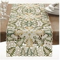 thumbnail image 1 of Fennco Styles Embroidered Christmas Tree Cutwork Tablecloth, 1 of 9