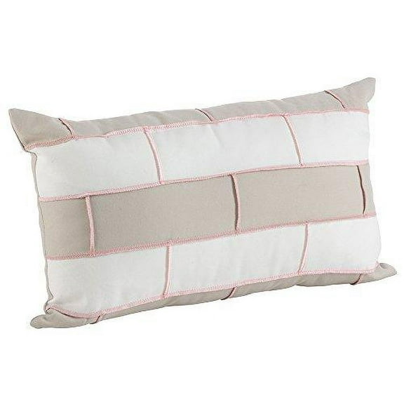 Fennco Styles Embroidered Geometric Moroccan Tile Decorative Throw Pillow