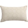 thumbnail image 1 of Fennco Styles Embroidered Lace Floral Decorative Lumbar Throw Pillow Cover 12" W X 20" L – White Kaleidoscope Cushion Case for Couch, Sofa, Bedroom, Office and Living Room Décor, 1 of 6
