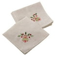 thumbnail image 1 of Fennco Styles Embroidered Ornament Design Christmas Holiday Linen Blend Tablecloth, 1 of 14