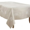 thumbnail image 1 of Fennco Styles Embroidered Snowflake Holiday Tablecloth 70" W X 120" L - Silver Rectangular Table Cover for Home, Christmas Décor, and Weddings, 1 of 3
