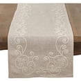 thumbnail image 1 of Fennco Styles Embroidered Swirl Design Linen Blend Tablecloth, 1 of 12