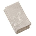 thumbnail image 1 of Fennco Styles Embroidered Swirl Design Linen Blend Tablecloth, 1 of 1