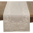 thumbnail image 1 of Fennco Styles Embroidered Swirl Design Natural Linen Blend, 1 of 2