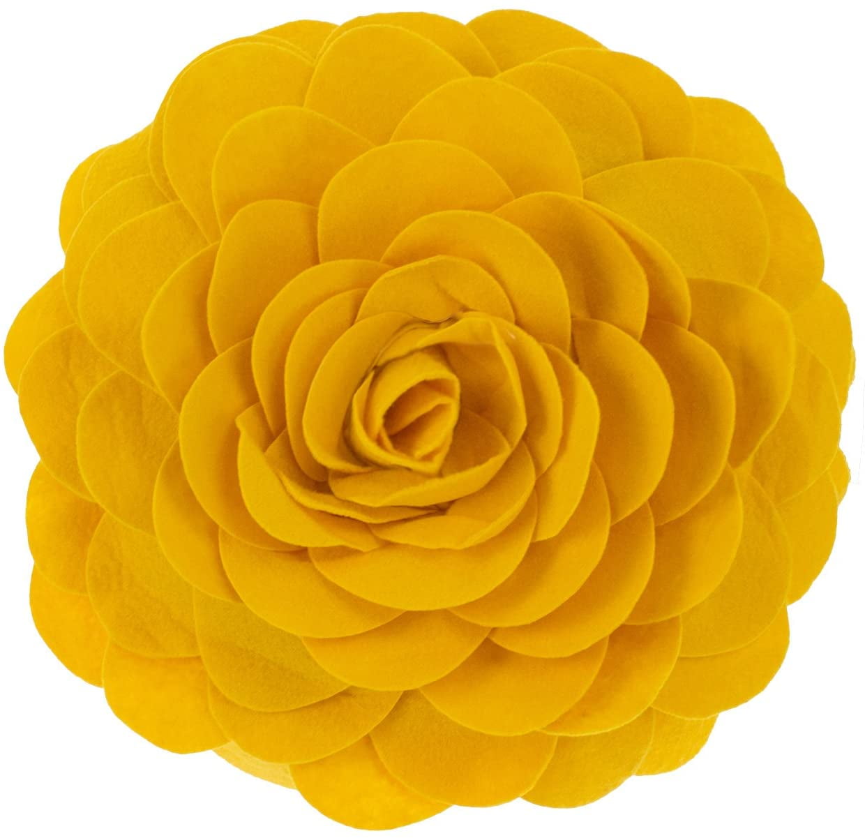 Fennco Styles Eva s Flower Garden Decorative Throw Pillow Case 13 inches Round Gold 13 Case Only Walmart