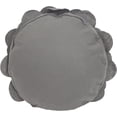 thumbnail image 1 of Fennco Styles Eva's Flower Garden Decorative Throw Pillow with Insert - 13 inch Round (Slate, 13" Case+Insert), 1 of 6