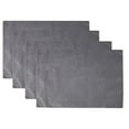 thumbnail image 1 of Fennco Styles Everyday Design Solid Color Placemats 14" W x 20", Set of 4 - Grey Table Mats for Home Décor, Banquets, Family Gathering and Special Events, 1 of 5