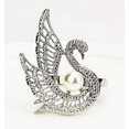 thumbnail image 1 of Fennco Styles Exquisite Swan Pearl Metal Napkin Rings, Set of 4, 1 of 8