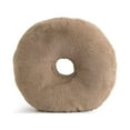 thumbnail image 1 of Fennco Styles Faux Fur Donut Shaped Decorative Plush Throw Pillow 16" Round - Brown Fluffy 3D Cushion for Kids Room, Playroom, Bedroom, Living Room, Nursery, Office Décor, 1 of 5
