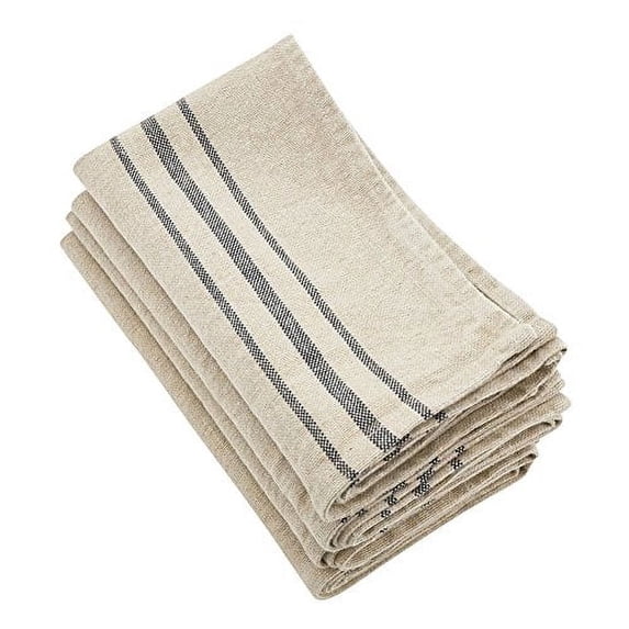 Fennco Styles Fennco Styles Everyday Linen Stripes Cloth Napkin (20"x20" Napkin-Set of 4)
