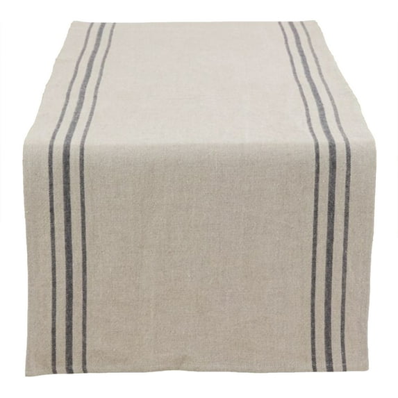 Fennco Styles Fennco Styles Everyday Linen Stripes Table Runner (16"x72" Table Runner)
