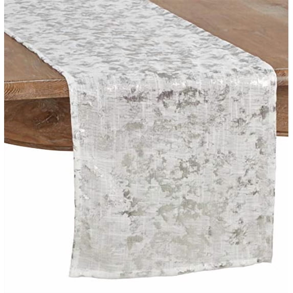 Fennco Styles Gold Bottega Foil Print Tablecloth