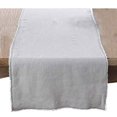 thumbnail image 1 of Fennco Styles Graciella Fringed Stone Washed Design 100% Linen Table Runner - 16"x72", 1 of 5