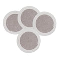 thumbnail image 1 of Fennco Styles Hand Braided Reversible Two-Tone Cotton Blend Placemats 12" Round, Set of 4 - Khaki Woven Texture Heat Resistant Insulation Table Mats for Home, Kitchen Décor, Dining Table, Holidays, 1 of 7