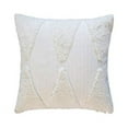 thumbnail image 1 of Fennco Styles Handcrafted Tufted Geometric Decorative Throw Pillow Cover & Insert 20" W x 20" L - White Cushion for Home, Couch, Living Room, Bedroom, Living Room, Office Décor, 1 of 4