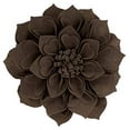 thumbnail image 1 of Fennco Styles Handmade 3D Heart-Shaped Petals Flower Decorative Throw Pillow Cover 13 Inch Round - Chocolate Floral Pillow Case for Couch, Home Décor, Bedroom Décor and Holiday, Housewarming Gift, 1 of 8