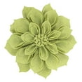 thumbnail image 1 of Fennco Styles Handmade 3D Heart-Shaped Petals Flower Decorative Throw Pillow Cover 13 Inch Round - Lime Floral Pillow Case for Couch, Home Décor, Bedroom Décor and Holiday, Housewarming Gift, 1 of 8