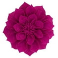 thumbnail image 1 of Fennco Styles Handmade 3D Heart-Shaped Petals Flower Decorative Throw Pillow Cover 13 Inch Round - Magenta Floral Pillow Case for Couch, Home Décor, Bedroom Décor and Holiday, Housewarming Gift, 1 of 8