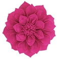 thumbnail image 1 of Fennco Styles Handmade 3D Heart-Shaped Petals Flower Decorative Throw Pillow Cover & Insert 13 Inch Round - Fuchsia Floral Pillow for Couch, Home Décor, Bedroom Décor and Holiday, Housewarming Gift, 1 of 8