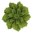 thumbnail image 1 of Fennco Styles Handmade 3D Heart-Shaped Petals Flower Decorative Throw Pillow Cover & Insert 16 Inch Round - Kiwi Floral Pillow for Couch, Home Décor, Bedroom Décor and Holiday, Housewarming Gift, 1 of 8