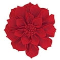 thumbnail image 1 of Fennco Styles Handmade 3D Heart-Shaped Petals Flower Decorative Throw Pillow Cover & Insert 16 Inch Round - Red Floral Pillow for Couch, Home Décor, Bedroom Décor and Holiday, Housewarming Gift, 1 of 8