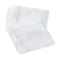 thumbnail image 1 of Fennco Styles Handmade Basic Hemstitch Linen-Cotton Napkins - (6x6) - set of 4 - White, 1 of 4