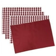 thumbnail image 1 of Fennco Styles Handmade Checkered Reversible Placemats 14" W x 20" L, Set of 4, 1 of 13