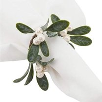 Fennco Styles Handmade Christmas Decorative Napkin Rings, Set of 4