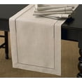 thumbnail image 1 of Fennco Styles Handmade Classic Hemstitch Natural Table Runner. 16"x54" Rectangular. One Piece., 1 of 1