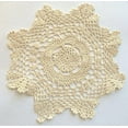 thumbnail image 1 of Fennco Styles Handmade Crochet Lace Cotton Doilies - 10-inch Round - 4-pack (Beige), 1 of 2