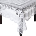 thumbnail image 1 of Fennco Styles Handmade Crochet Lace Cotton Tablecloth (72"x108" Tablecloth, White), 1 of 1