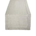 thumbnail image 1 of Fennco Styles Handmade Hemstitch Contemporary Linen Blend Natural Table Runner 16"W x 90"L, 1 of 4