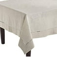 thumbnail image 1 of Fennco Styles Handmade Hemstitch Design Natural Tablecloth 65"W x 140"L, 1 of 4