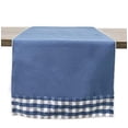 thumbnail image 1 of Fennco Styles Handmade Reversible Checkered Border Design Table Runner, 1 of 17