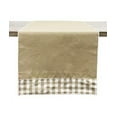 thumbnail image 1 of Fennco Styles Handmade Reversible Checkered Border Design Table Runner, 1 of 15