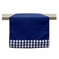 thumbnail image 1 of Fennco Styles Handmade Reversible Checkered Border Design Table Runner, 1 of 17