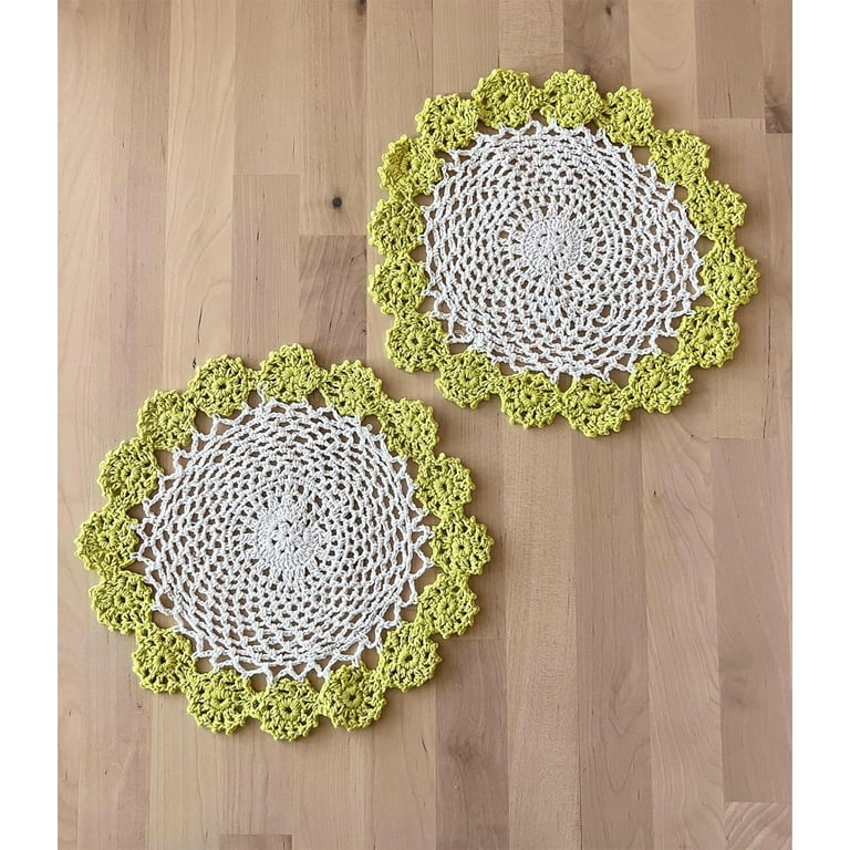 Doilies on Lime Doilies on Lime