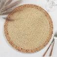 thumbnail image 1 of Fennco Styles Handmade Wooden Beaded Placemat 14" Round, 1- Piece - Natural Beads Table Mat for Home Décor, Family Gathering, Banquets, Everyday Use and Special Occasion, 1 of 1