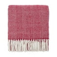 thumbnail image 1 of Fennco Styles Herringbone Collection Contemporary Fringed 50 x 60 Inch Throw - Variety Colors Throw Blanket for Couch, Bedroom and Living Room Décor, 1 of 10