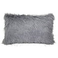 thumbnail image 1 of Fennco Styles Holiday Christmas Decorative Exquisite Faux Fur with Silver Metallic Thread Throw Pillow, 1 of 7
