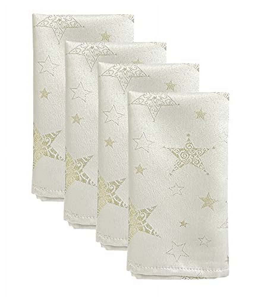 Fennco Styles Sorbet Collection Elegant Sheerness Organza 20 x 20 Inch Cloth  Napkins, Set of 12 - Gold Diner Napkins for Wedding, Banquets, Special  Events and Party Décor 