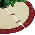 thumbnail image 1 of Fennco Styles Holiday Tartan Plaid Dazzle Christmas Decorative Tree Skirt, 1 of 7