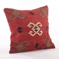 thumbnail image 1 of Fennco Styles Home Dcor Kilim Collection Down Filled Decorative Throw Pillow - 20" Square Geometric Red, 1 of 3