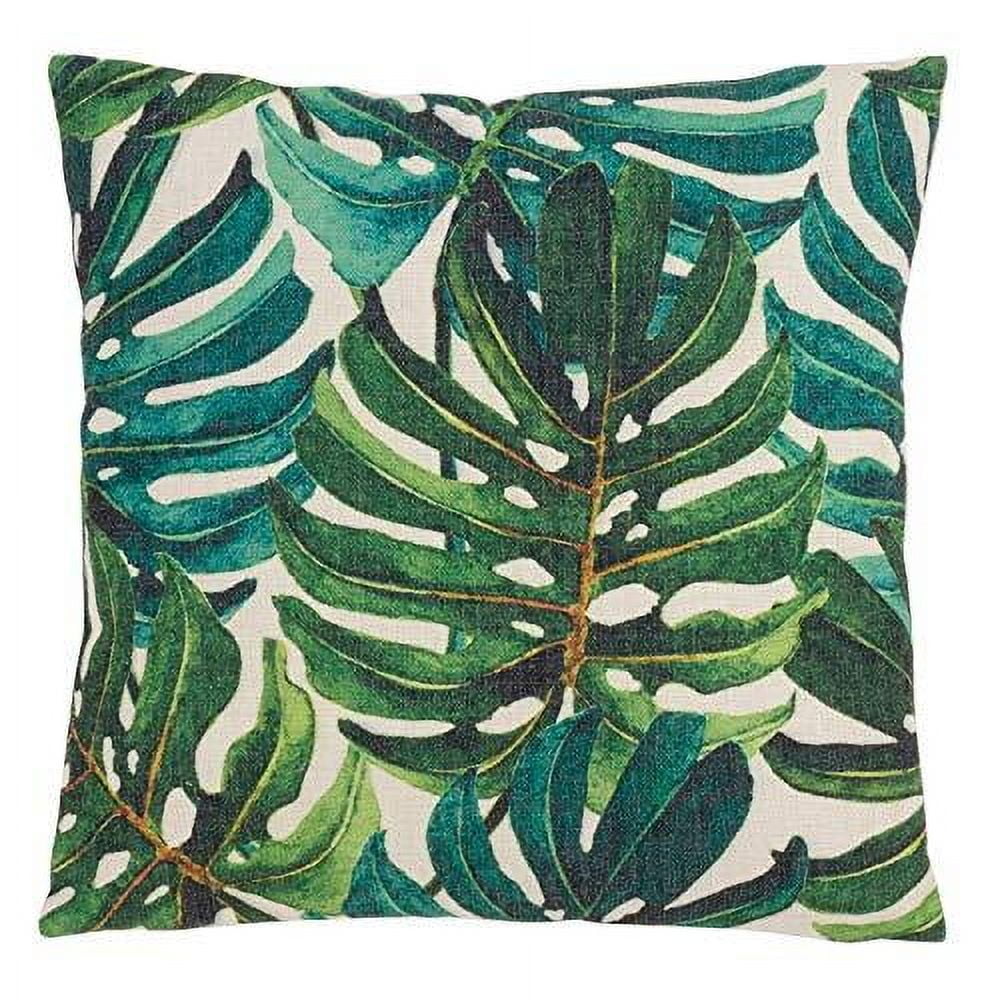 Fennco Styles Home Indoor Outdoor DÃ©cor Tropical Print Throw Pillow