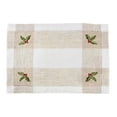thumbnail image 1 of Fennco Styles Hommage BrodÃ© Collection Cottage Floral Embroidery Border Hemstitch Linen Blend Table Linens, 1 of 41