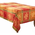 thumbnail image 1 of Fennco Styles Jacquard Fall Leaves Holiday Tablecloth 65" W x 104" L - Orange Woven Table Cover for Autumn Décor, Thanksgiving, Dining Table, Banquets and Family Gatherings, 1 of 3