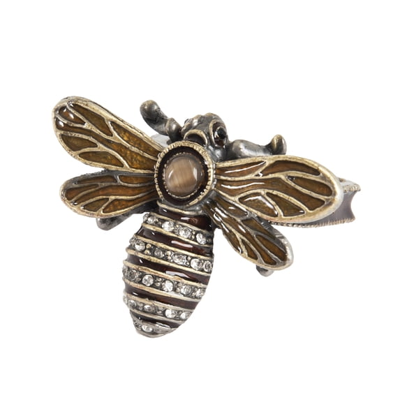 Fennco Styles Jeweled Bumble Bee Napkin Rings. Set of 4
