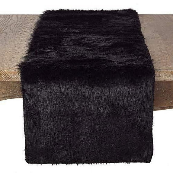 Fennco Styles Juneau Faux Fur Table Runner